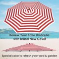 thumbnail image 2 of Yescom 10 Ft Patio Umbrella Replacement Canopy Market Table Top Sunshade Cover Market, 2 of 10
