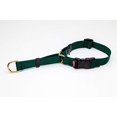 thumbnail image 1 of MPP Deluxe Martingale Dog Collar Adjustable Heavy Soft Brass Hardware (XSmall 10 to 14 Inches, Forest Green), 1 of 1