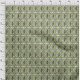 thumbnail image 3 of oneOone Polyester Lycra Fabric Floral & Paisley Block Printed Fabric 1 Yard 56 Inch Wide, 3 of 4