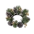 thumbnail image 2 of TIELUTT Christmas Scented Candle Candlestick Wreath Tabletop Home Decoration Lighted Outdoor Christmas Wreath Lit Outdoor Wreath Fall Wreath 22 Inches Large Battery Operated Christmas Wreath Boxwood, 2 of 6