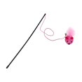 thumbnail image 2 of lionlar Cat Feather Toys with Bells 57cm String Catcher Exerciser Accompany Activity Cat Pink, 2 of 9