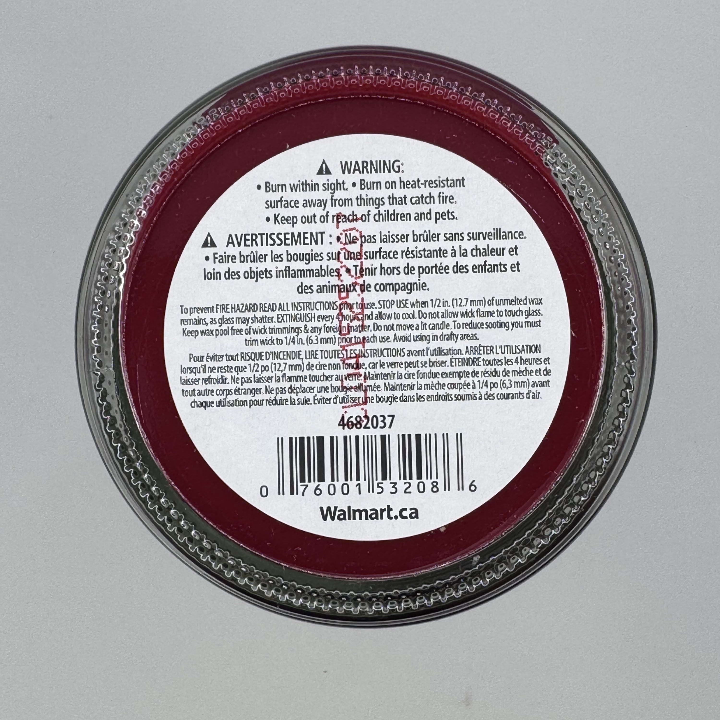 Mainstays Bougie parfumée n pot de verre à mèche unique, à la tarte aux pommes chaude, 567 g (20 oz)