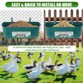 thumbnail image 4 of Haofy Large Chicken Feeder Trough with Clips Hanging Chicken Feeder Trough, Feeding Duck Goose Goat Sheep Dog for Livestock Feeding Container Waterer Bucket, 4 of 8