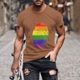 thumbnail image 1 of Qertyioot T-shirt à Manches Courtes Imprimé pour Hommes, Col Rond, Mode Décontractée, Manches Courtes, Économies d'Été, 1 of 5