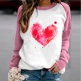 thumbnail image 1 of DPTALR T-shirt Imprimé pour Femme Blouse à Manches Longues Col Rond Hauts Décontractés Chandail à Capuchon, 1 of 4