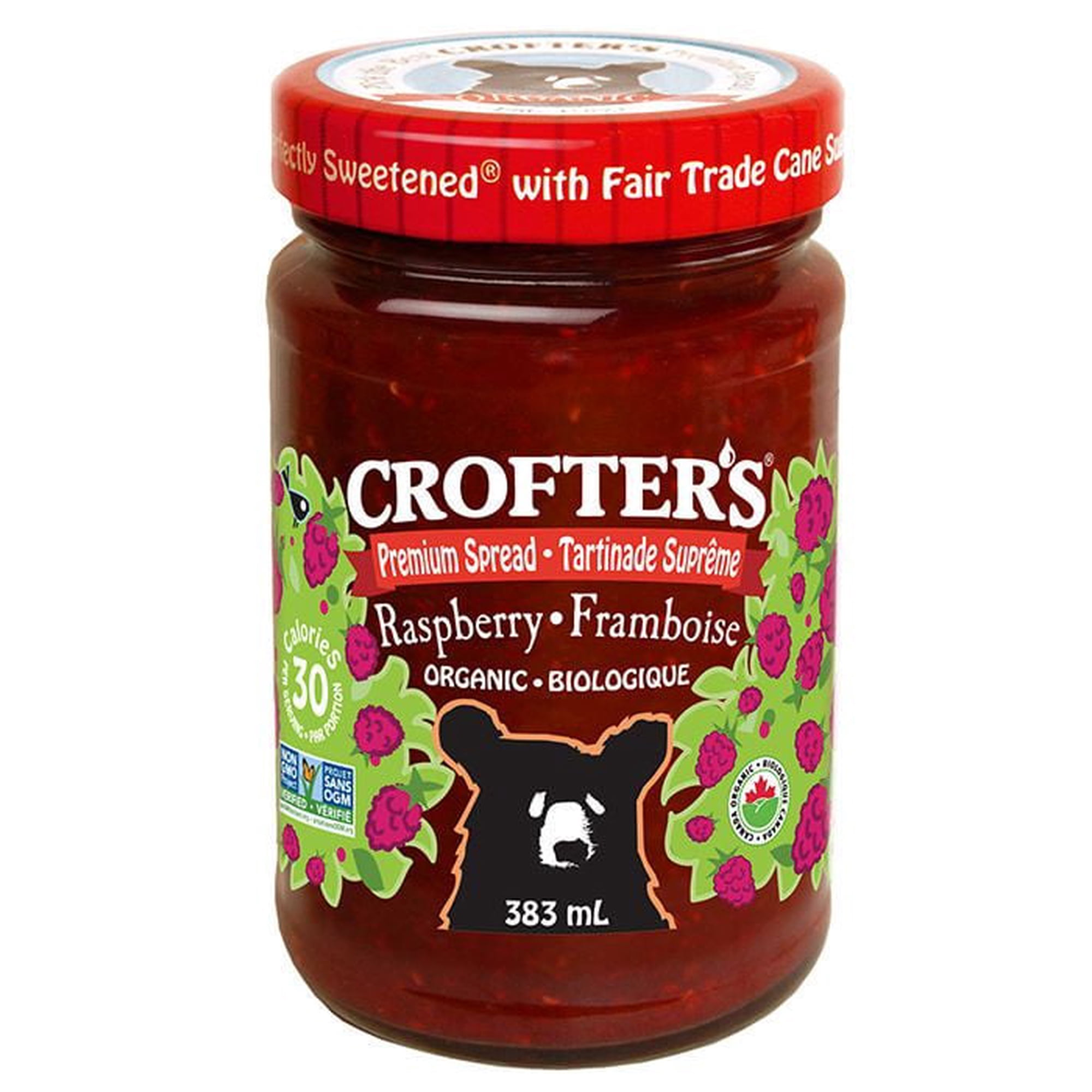 Crofter's Organic Raspberry Premium Fruit Spread 383 Ml