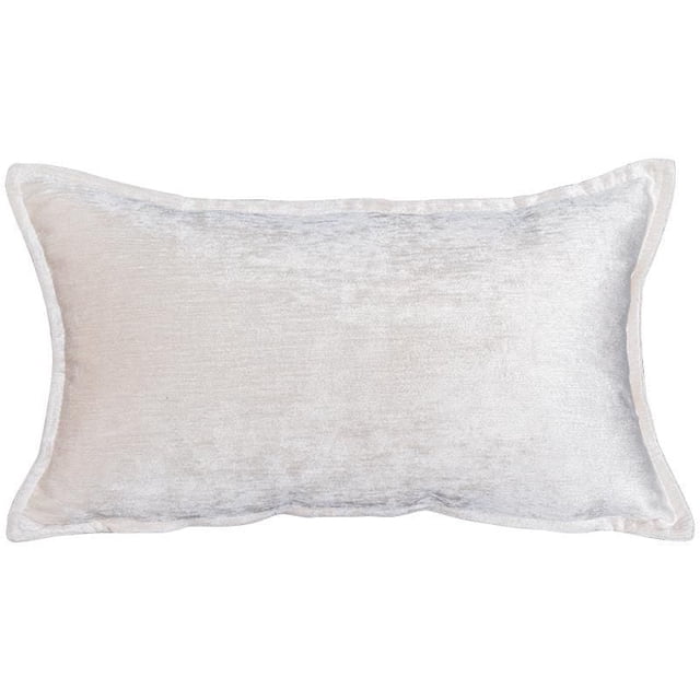 Gouchee Home Nicole Coussin Rectangulaire en chenille, Coussin Décoratif Gris Pâle avec Tissu à Texture Douce et Bords Passepoilé, Idéal pour Ajouter de la Couleur et du style aux Chambres Ou aux Salons comme Coussin Décoratif.