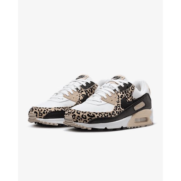 Refurbished Nike IF1619-100 Women's Air Max 90 "White/Sand Drift/Hemp/Black" Sneakers