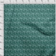 thumbnail image 4 of oneOone Silk Tabby Dark Green Fabric Block Craft Projects Decor Fabric Printed By The Yard 42 Inch Wide-XY, 4 of 5