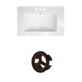thumbnail image 1 of American Imaginations 30-in. W 1 Hole Ceramic Top Set In White Color - Overflow Drain Incl. AI-21097, 1 of 1