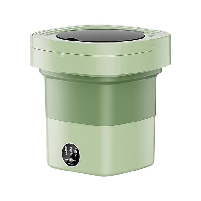 GUOOL Mini Laveuse Pliable 8 L 3 Modèles Facile à Transporter Haute Puissance Petite Verte