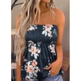 thumbnail image 1 of Womens Smocked Tube , Off Shoulder Pleated Slim Women's Summer  Open Back Stretchy  For Work Type 3 XL, 1 of 6