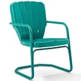 thumbnail image 1 of Crosley Furniture Ridgeland Chaise de Patio en Métal Turquoise (Ensemble de 2), 1 of 11