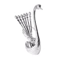 thumbnail image 2 of Meitianfacai Eating Fork Dining Fork, Coffee Spoon Fruit Fork Stainless Steel Bar Dessert Spoon With Swan Rack Household Tableware, 2 of 2