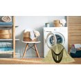 thumbnail image 2 of Ahgly Company Tapis d'Intérieur Lavable en Machine Carré Transitionnel Jaune Soleil, 7 Pieds Carré, 2 of 7