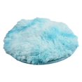 thumbnail image 3 of Tapis Shaggy Rond Rond pour Salon Chambre, Tapis de Sol Antidérapant Bleu, 3 of 9