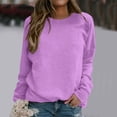 thumbnail image 2 of SNKSDGM Chandail Doux pour Femmes Femmes Chandails Courts pour Femmes Femmes Quotidien Maison Extérieur Entraînement Manches Longues T-Shirt Col Rond Haut Chandail Imprimé Blouse de Rue Mode Urbaine S, 2 of 5