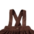 thumbnail image 4 of Toddler Baby Girl Suspender Skirt  Cute Adjustable Strap Button Front Overall Skirt, 4 of 7