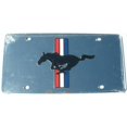 thumbnail image 1 of Mustang Silver Laser License Plate, 1 of 2