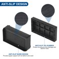 thumbnail image 3 of Unique Bargains 3 Inch Furniture Risers Rectangle Bed Lifters Adjustable Stackable Couch Riser, Black 4 Pack, 3 of 7