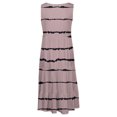 thumbnail image 4 of SMihono Robes d'Été Bohémiennes pour Femmes Grande Taille Mode Décontractée Aguichant Col Carré Imprimé Robes d'Été Sans Manches Robe Chandail, 4 of 5