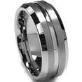 thumbnail image 1 of 8MM High Polish / Matte Finish Men's Tungsten Ring Wedding Band, 1 of 6