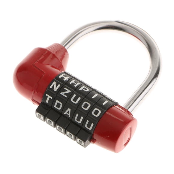 funtasica Combination Padlock for Briefcase Cabinets, , Luggage - Red, as described