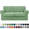 thumbnail image 1 of CHUN YI Sofa Cover with Separate Cushion Slipcover Stretch Checks, 1 of 7