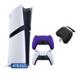 thumbnail image 1 of PlayStation 5 Pro 4 To SSD Console Numérique avec Deux Manettes, DualSense Blanche et Violet Galactique et Étui Rigide de Protection pour Manette Mytrix - Console Phare PS5 Pro, 1 of 9
