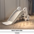 thumbnail image 1 of Compact Foldable Kids Slide with Climbing & Play Functions - Safe Indoor Toddler Playground Equipment for Home Use, White Grey Design, Multi-Functional Children's Activity Toy for Small Spaces, 1 of 6