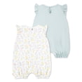 thumbnail image 4 of Huggies Happy Hugs Infant Girl Romper 2-Pack, 4 of 5
