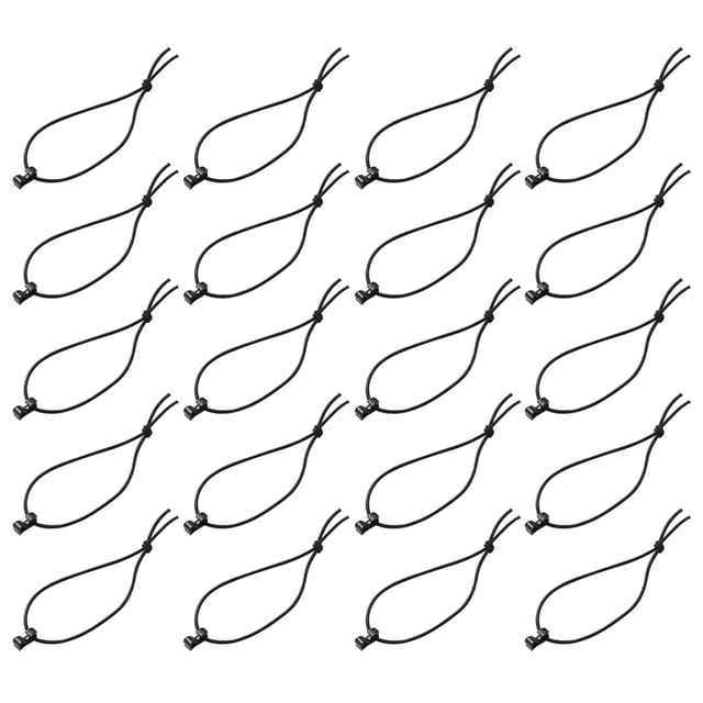 Miangastore 30 Pcs Crochets Dominateurs avec Corde Élastique Outils de Gestion de Sangle Élastique Durables