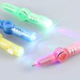 thumbnail image 2 of Maoww ABS Spinning Gyroscope Ball-Point Pen Portable Reusable LED Luminous Hand Held Pressure Relief Fingertip Toy Random Color, 2 of 7