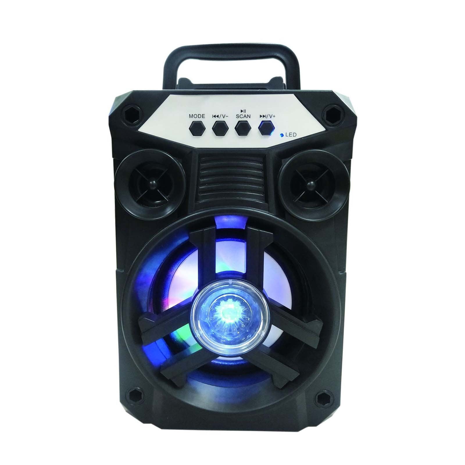 Portable Bluetooth Speaker with Dual Subwoofer, Wireless Speaker Bluetooth 5.0, Stereo Sound System, Rechargeable Battery Indoor Outdoor Use