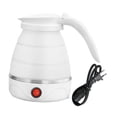 thumbnail image 1 of Luzkey Travel Folding Electric Kettle Tea Pot 1.2L with Separable Power Cord Fast Boiling Easy Storage Camping Water Boiler Foldable White, 1 of 8