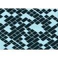 thumbnail image 1 of Ahgly Company Indoor Rectangle Patterned Tiffany Blue Area Rugs, 6' x 9', 1 of 6