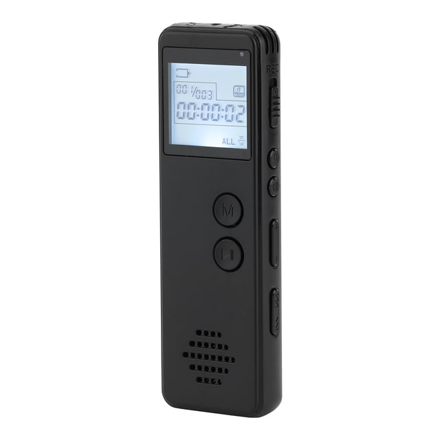 Enregistreur Vocal Numérique Enregistreur Activé par la Voix Réduction du Bruit Lecteur MP3 Enregistrement HD Enregistrement Continu 10 H pour Réunion Conférence Entrevue Cours Enregistrement MP3 WAV