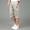 Khaki, variant on Men's Casual Twill Elastic Cargo Shorts Below Knee Loose Fit Multi-Pockets Capri Long Shorts