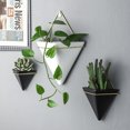thumbnail image 4 of CAROOTU Simple Container Iron Vases Ceramic Self Water-Absorbing Planter Nordic Succulent Plant Wall Mounted, 4 of 6