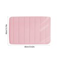 thumbnail image 4 of Iumwxz Bathroom Mat Carpet Bedroom Mat Non Slip Bathroom Foot Mat Bathroom Quilted Absorbent Floor Mat Easy To Wash and Dry 40x60cm Floor Mat Bathroom Rug Pink Polyester, 4 of 7