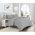 thumbnail image 2 of Swift Home Dot Clip Textured Duvet Cover Set, Soft All Season Bedding with Zipper Closure, Queen, Light Gray, 2 of 5