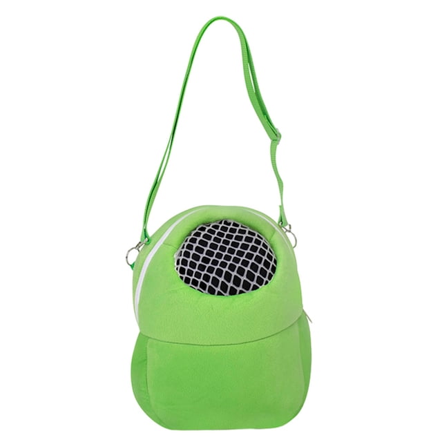 relayinert Plush Convenient To Hamster Carrier Breathable And Durable Eye-catching Pattern And Adorable green L