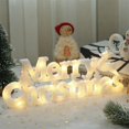 thumbnail image 2 of GUOOL Creative Plastic Merry Christmas Letter Light Xmas LED Light Ornament Lights for White, 2 of 8