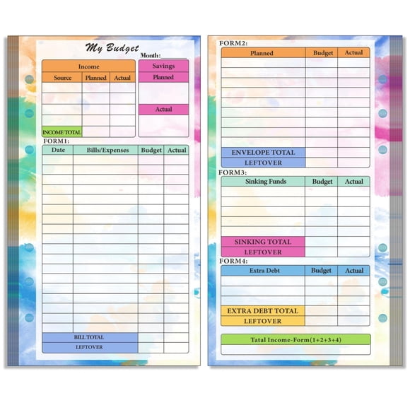 Financial Accounting Book, Household Budget Planner, Coil Binding, Daily Weekly Tracking, For Home Finance, Cash Flow Management, Personal Expense Logbook Hzhnb | Paper, As Shown