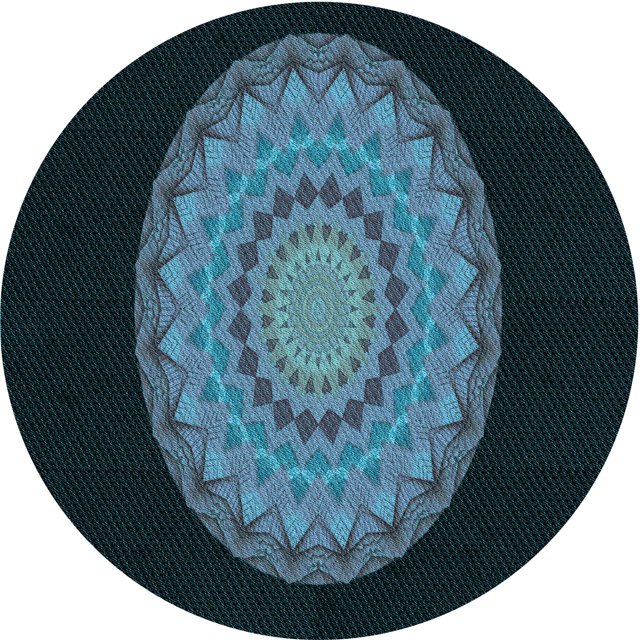 Ahgly Company Tapis Rond Lavable en Machine Intérieur Transitionnel Bleu Glacier, 3 Pieds Rond