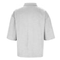 thumbnail image 4 of ylioge Short Sleeve T Shirts for Men Pullover Button Collared Golf Tees Tops Casual Solid Color Textured Loose Comfort Lapel Tshirts Shirt, 4 of 6
