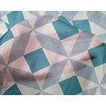 thumbnail image 4 of oneOone Silk Tabby Fabric Triangle|Parallelogram & Square Geometric Printed Craft Fabric BTY 42 Inch Wide, 4 of 4
