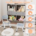 thumbnail image 2 of OUYAWEI 2 Pack 3-Level Height Adjustable Child Chair Non-Slip Pads 180 Lbs Plastic Nursery Light Gray Home Classroom, 2 of 8