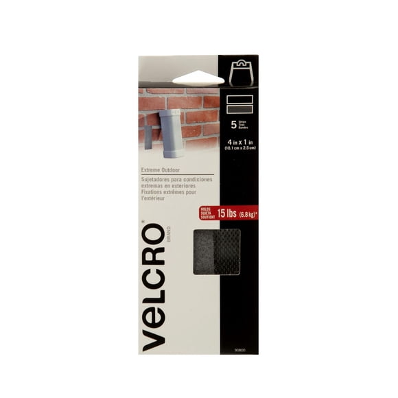 VELCRO(R) Brand Industrial Strength Extreme Fasteners 4"X1"-Titanium - 90800