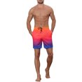 thumbnail image 2 of Shorts de Plage à Cordon de Serrage pour Hommes Orange 36, 2 of 5